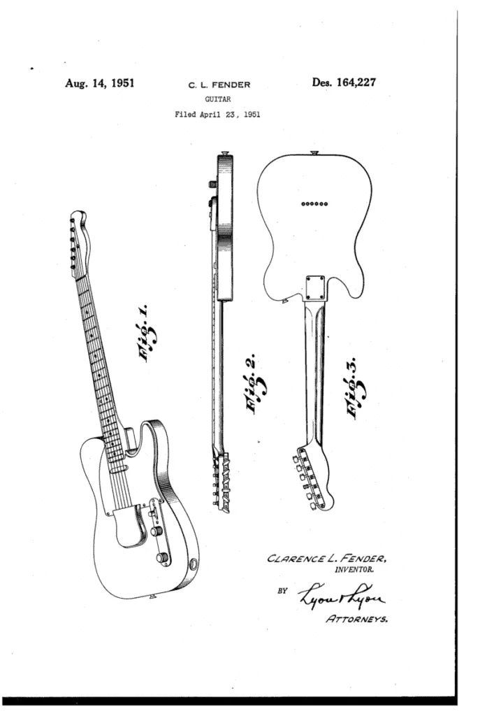 Fender Equire Patent